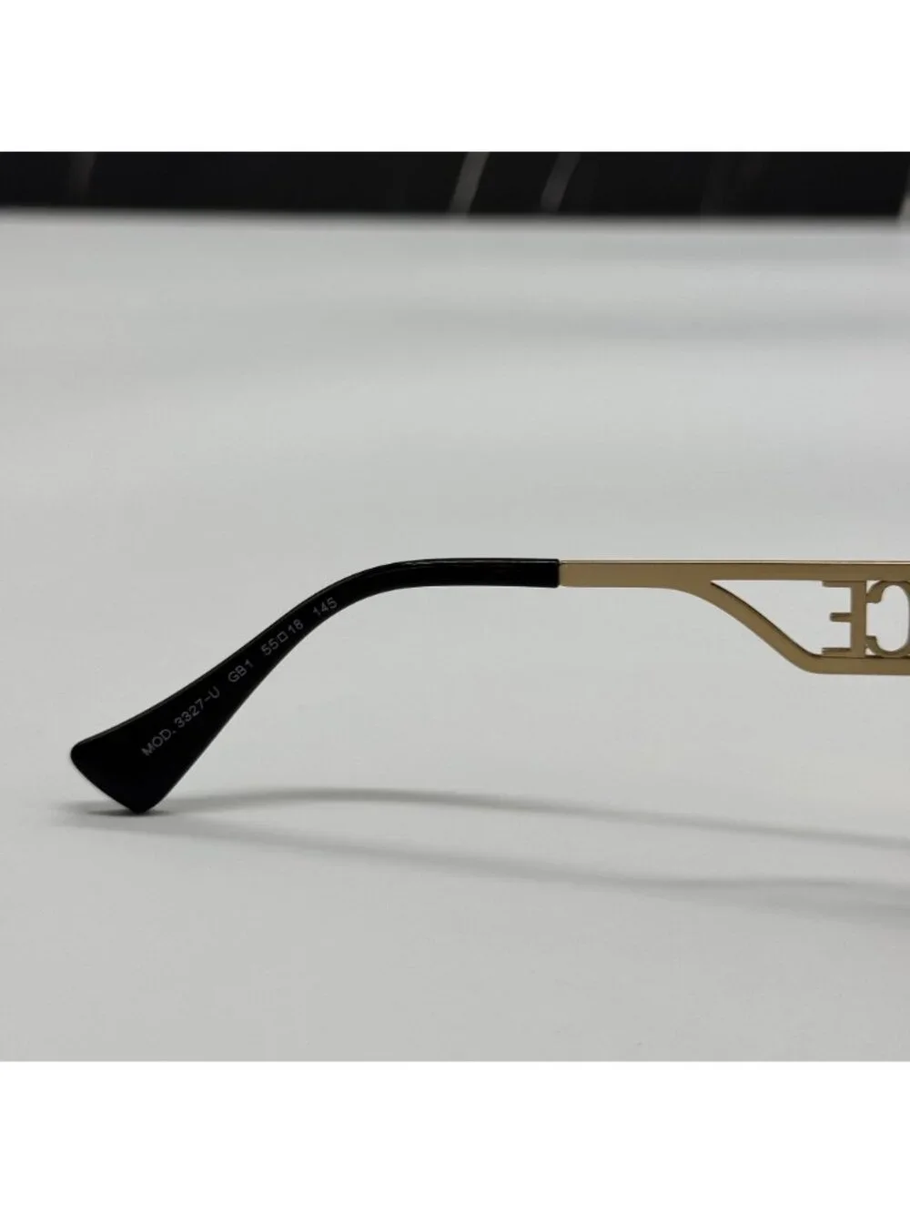 Versace VE3327U GB1 Black Gold Cat Eye Women Eyeglasses Authentic NEW